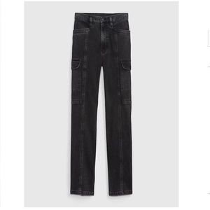 High Rise Organic Cotton '90s Loose Cargo Jeans with Washwell